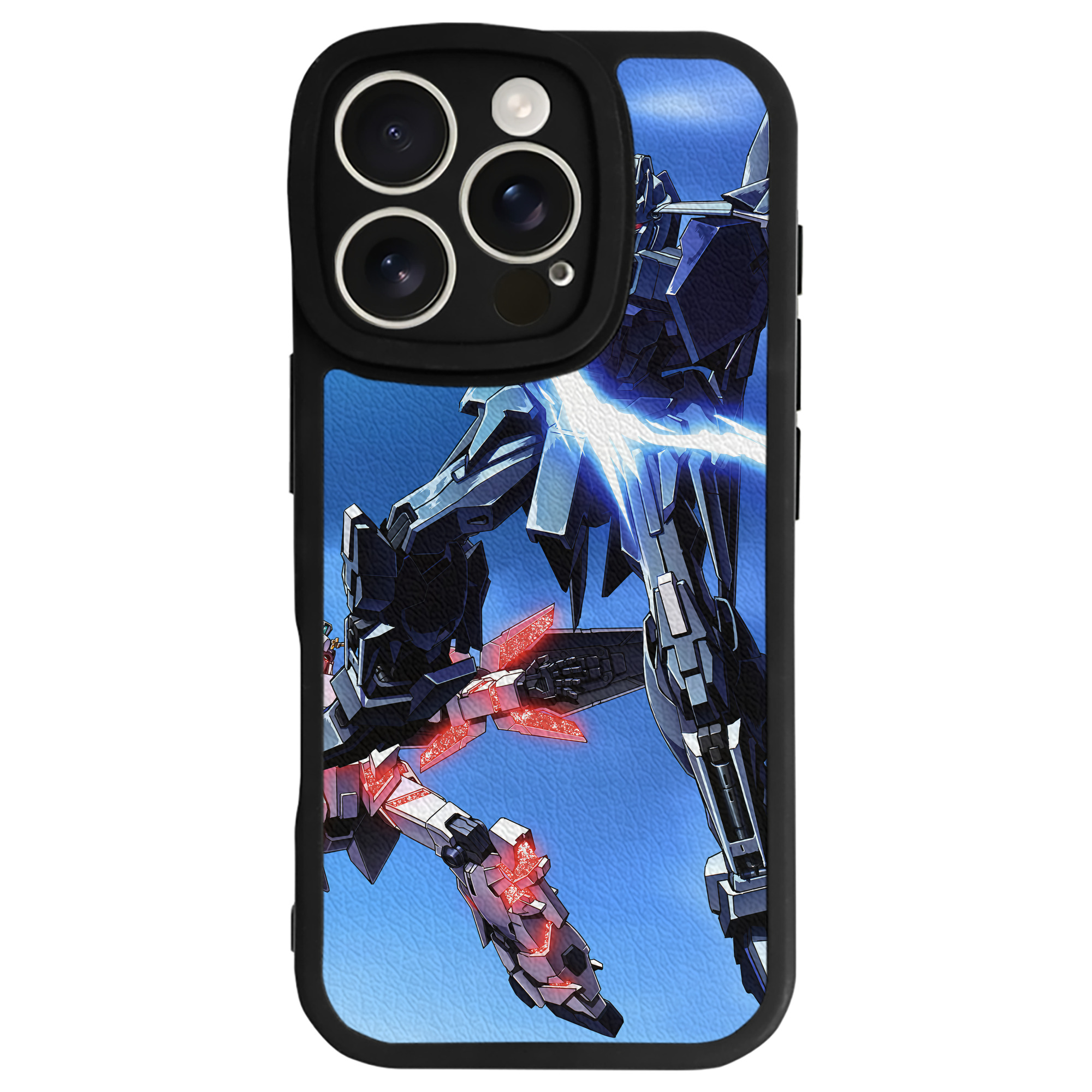 （画像用） 機動戦士ガンダム Mobile Suit Gundam 【iPhone 16シリーズ対応】シリコンスマホケース（レザー調） 材質：シリコン